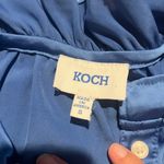 Koch  Blue Ruffled Top and Skirt Set size small Photo 14
