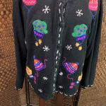 Bobbie & Brooks Vintage Bobbie Brooks Embroidered Mittens & Hats Cardigan Sweater Size XL Photo 1