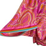 Trina Turk Morning Sunrise pink 70s inspired print Swim Cover Tunic Kaftan dress Photo 9