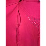 The Quacker Factory Women's Pink Jewel Neck Embellished Duet Pullover Top Size M Size M Photo 10