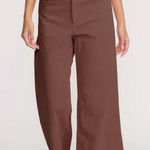 Billabong  Free Fall High-Waist Cord Pants Size 28 in Espresso brown wide leg Photo 0
