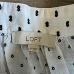 Loft  White polka dot Puff Sleeve Blouse Photo 2