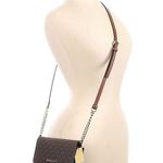 Michael Kors Jet Set Travel Brown Multi Leather Phone Crossbody Bag Photo 1
