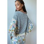 Anthropologie Saturday Sunday Sweater S Days Week Marled Grey Cropped Oversized Blue Photo 6