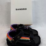 Sandro Olimpia Sandals Platform Flatform Colorful Straps Size 36 Photo 0