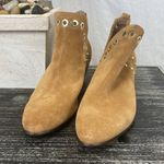 Sam Edelman  Tan Rivet Trim Suede Ankle Bootie Shoes 6.5 NEW Photo 2