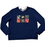 Studio Works Vintage Christmas Sweatshirt Holiday Pullover PM Petite M Medium S Small XS Photo 0