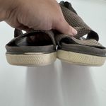 Eileen Fisher Shoes Womens Size 6.5 Perforated Suede Nubuck Leather Sandals Photo 2