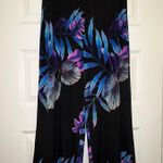 CLARA SUN WOO Pull On Tropical Palm Print Ankle Wide Leg Palazzo Pants Size M Photo 4