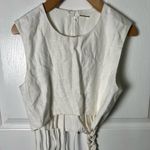 Alexis Linen Blend Talia Top in White S Photo 3