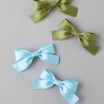 American Eagle NWT:  Blue and Green 4 pack hair bow clips Photo 0