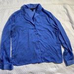 Banana Republic  Royal Blue Button-Down Blouse –  Small Photo 0