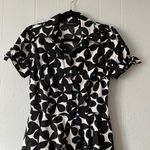 INC Y2K Floral Fit & Flare Dress Womens 6 Party Cocktail Wedding Guest Spring Black Photo 3