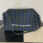 Vintage 1960s British Caledonian Airways Airline Memorabilia Scottish Tartan Blue Photo 3