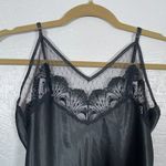 Victoria's Secret Vintage  Gold Label Women S Black Lace Trim Satin Slip Dress Y2K Photo 3