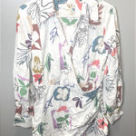 Anthropologie  Maeve Women's‎ Wrap Shirt Dress Abstract Print Size Medium Photo 0