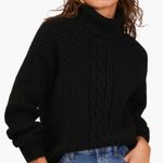 1. State  Back Cutout Turtleneck Sweater - Gray Size XS Photo 2