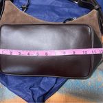 Dooney & Bourke Brown Leather and Suede Slouch Bag vintage Photo 10