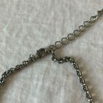 Blue Floral Silver Tone Necklace & Earrings Set Photo 3