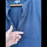 James Perse Standard  Linen Utility Shirt Dress  2 Photo 3