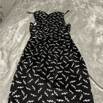 Forever 21  Black and White Crew Neck Sheath Lightning Bolt ⚡️ Dress Photo 1