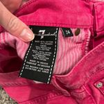 7 For All Mankind Hot Pink Jean Shorts Photo 3
