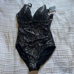 Leopard Foil Joanne One Piece Swimsuit Black Size 12 Photo 2