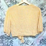 💛PASTEL YELLOW CHECKERED TOP💛 Photo 1