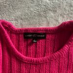Almost Famous Vibrant Pink Ribbed Crop Sweater Photo 2