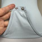 Aritzia Babaton Contour Bodysuit Womens Medium Baby Blue Squareneck Short Sleeve Photo 8