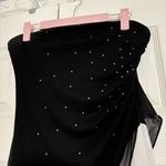 Taboo Y2K Black & White Strapless Maxi Dress Size M Photo 3