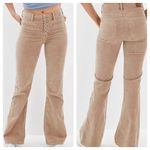 American Eagle AEO Corduroy Button Fly Super Hi-Rise Flare Pants Photo 1