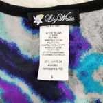 Lily White  Blue Metallic Racerback Tank Top Size Small Photo 4