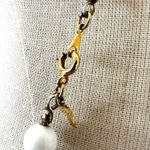 Trifari Vintage white graduated Flat disc necklace Photo 3