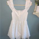 NWOT No Brand White Mini Peasant Fit N Flare Dress Size undefined Photo 1
