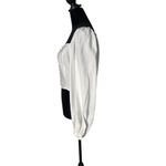 Forever 21 Corset Crop Top Women L White Long Sleeve Square Neck Coastal Cowgirl Photo 1