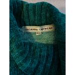 VIntage 90s cowl neck knit sweater vest cable ribbing colorblock Size S/M Blue Photo 3