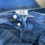 We The Free Free People  Maggie Mid Rise Distressed Hem Straight Jeans Size 28 Photo 7