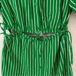 Walter Baker Cut Out Midriff Cotton Meera Dress Green Kelly Stripe size S NWT Photo 6