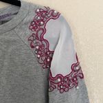 Kut From The Kloth embroidered sweatshirt XS with beads and faux diamonds RARE Photo 1
