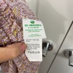 J.Crew  Medium Purple, Green Boho Paisley Wrap Maxi Cotton Voile Skirt w/Pocket Photo 12