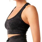 Free People #63 NWT  Go To Sports Bra in Washed Black Photo 1
