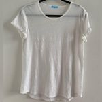 J. McLaughlin White Linen Short Sleeve T-Shirt Size Small Photo 0