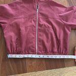 Romwe  Raspberry Cropped Bomber Zip Up Jacker Size S Photo 5