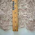 Free People  Margot Lavender Lace Gold Shimmer Plunge Racerback Bodycon Dress 12 Photo 4