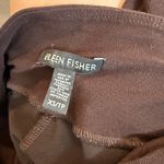 Eileen Fisher  brown straight leg viscose nylon ankle pants Photo 2