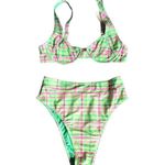 Nasty Gal NWT Green and Pink Bikini Set Photo 1