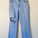 Abercrombie & Fitch 90s Straight Ultra High Rise LIght Blue Jeans Size 6 Short Photo 1