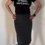 Rafaella  Charcoal midi pencil skirt size 4 Photo 7