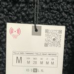 ZARA  Black Sherpa Suede Vest Embroidered floral boho Shearling Photo 9